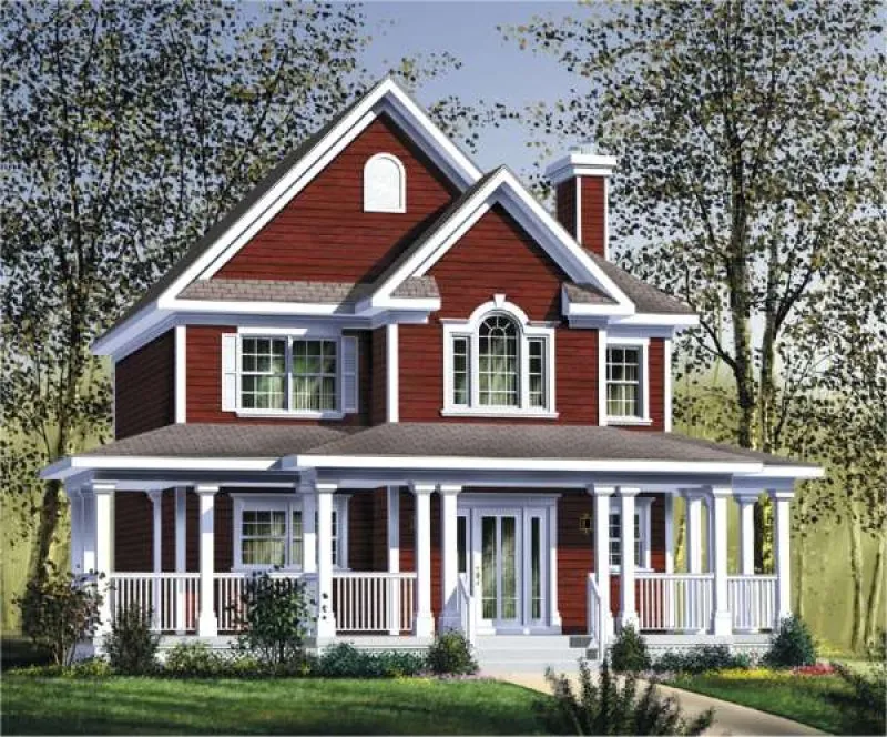 Full Rendering for House Plan #178300