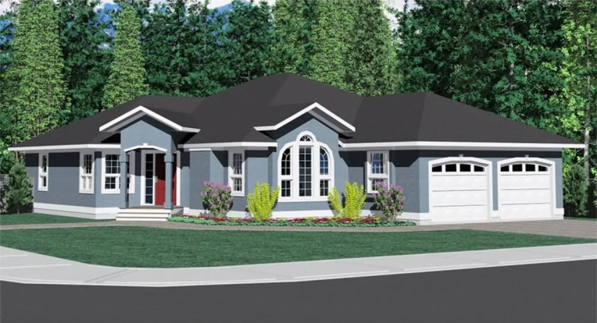 Full Rendering for House Plan #202025