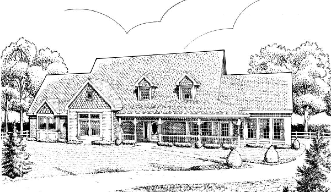 Full Rendering for House Plan #472400