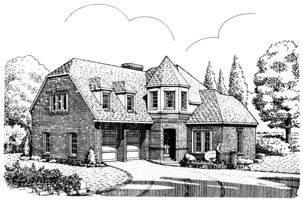 Full Rendering for House Plan #475400