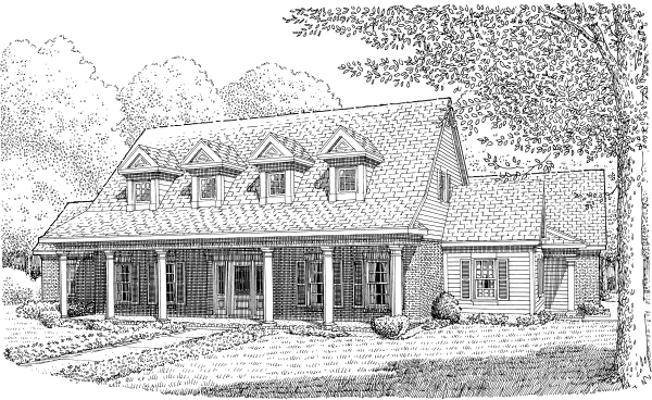 Full Rendering for House Plan #471600