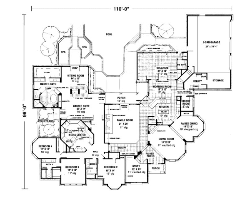 Main Floor Plan for House Plan #472600