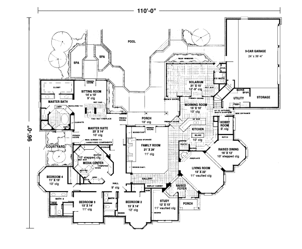 Main Floor Plan for House Plan #472600