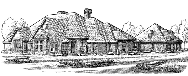 Full Rendering for House Plan #472600