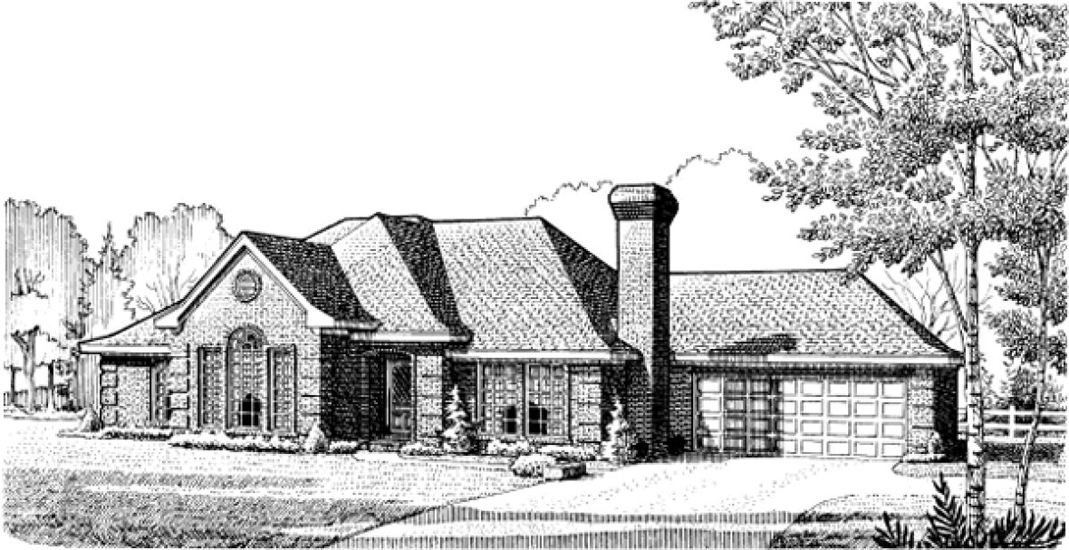Full Rendering for House Plan #470062