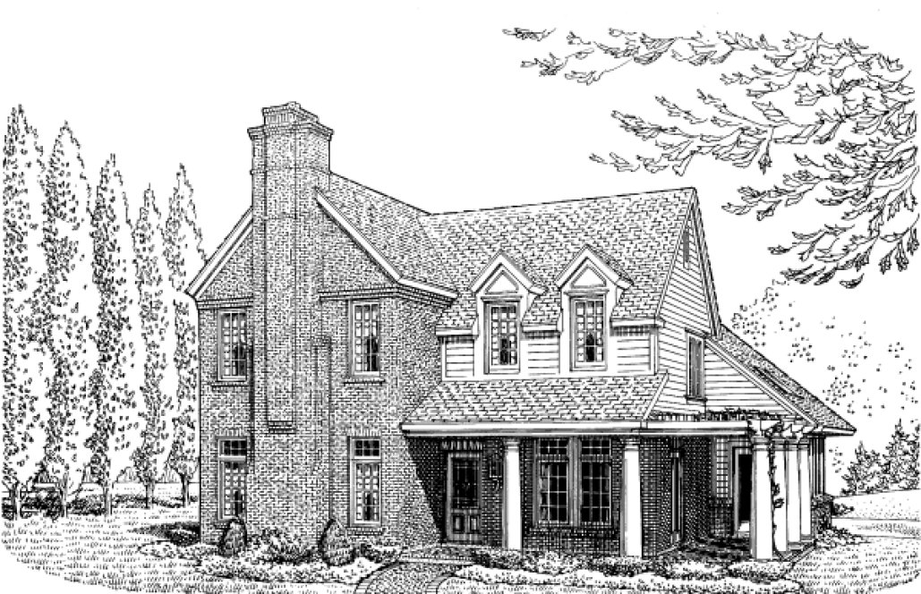 Full Rendering for House Plan #475700
