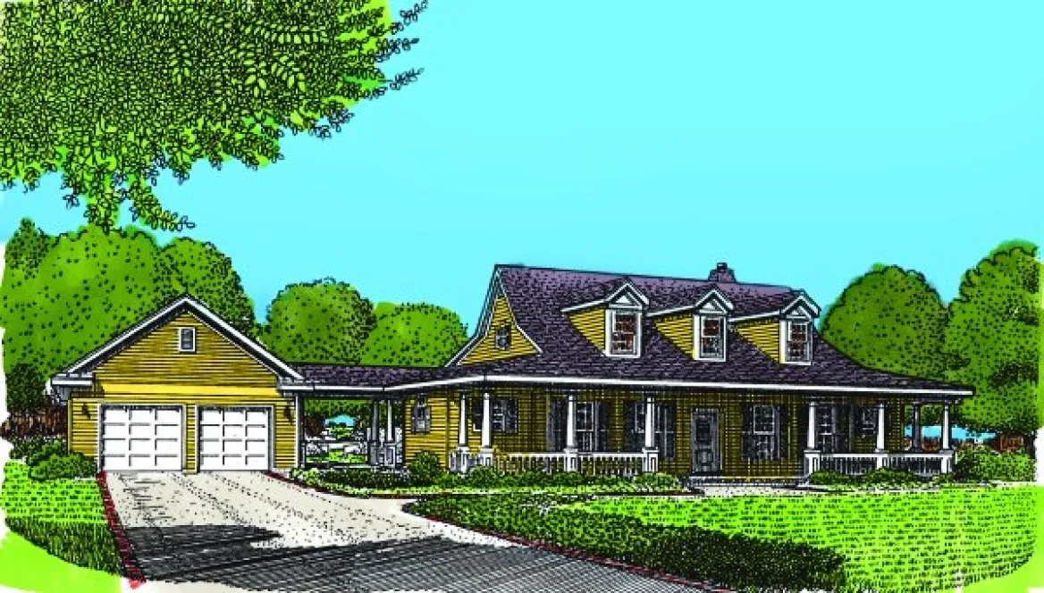Full Rendering for House Plan #477700