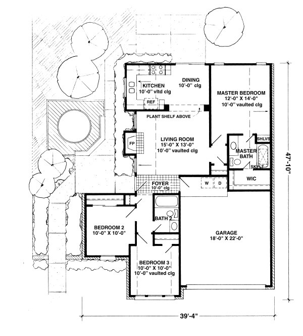 Main Floor Plan for House Plan #476800