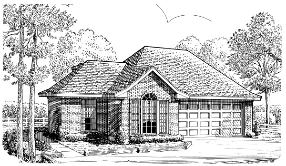 Full Rendering for House Plan #476800