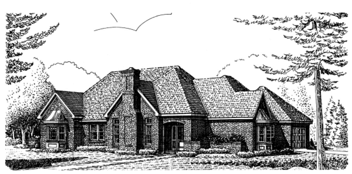 Full Rendering for House Plan #471900