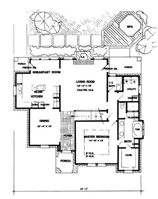 Main Floor Plan for House Plan #472900