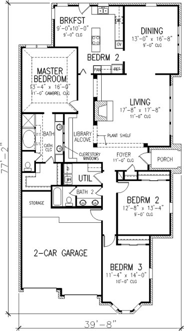 Main Floor Plan for House Plan #472710
