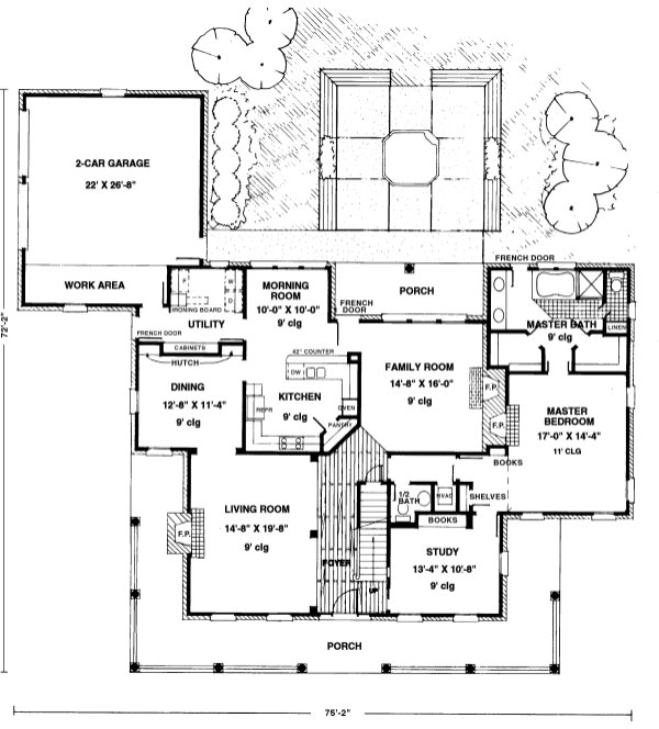 Main Floor Plan for House Plan #472810