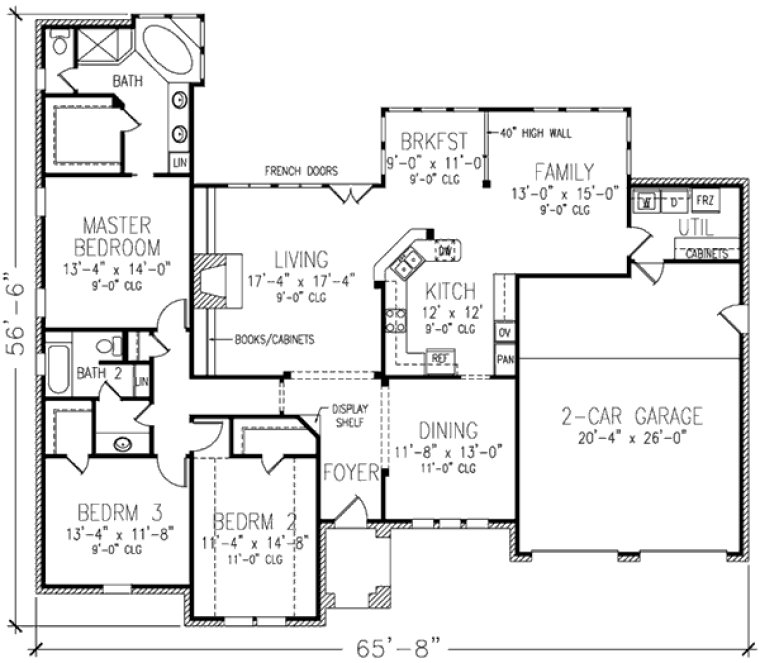 Main Floor Plan for House Plan #477810