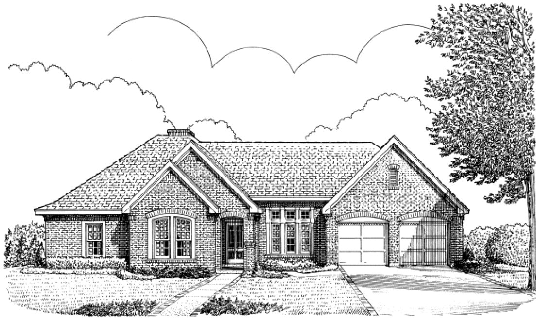 Full Rendering for House Plan #477810
