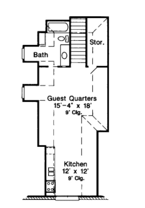 Attic Plan for House Plan #471910