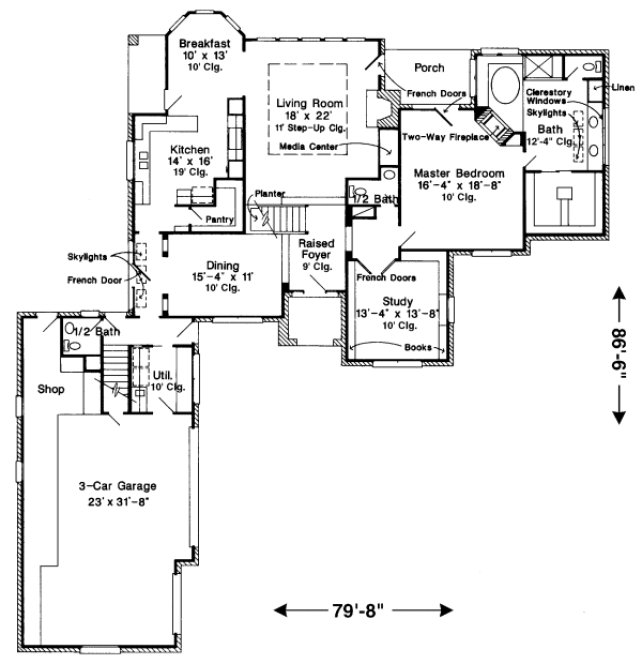 Main Floor Plan for House Plan #471910