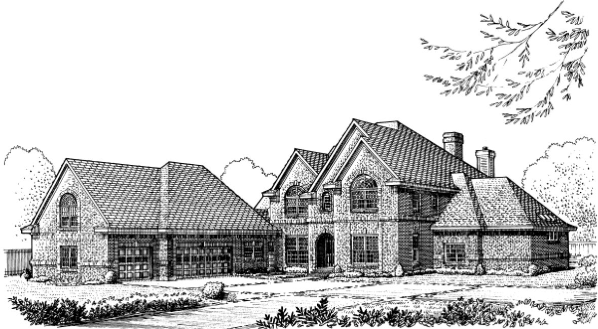 Full Rendering for House Plan #471910