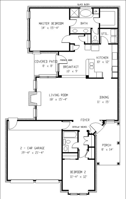 Main Floor Plan for House Plan #472020