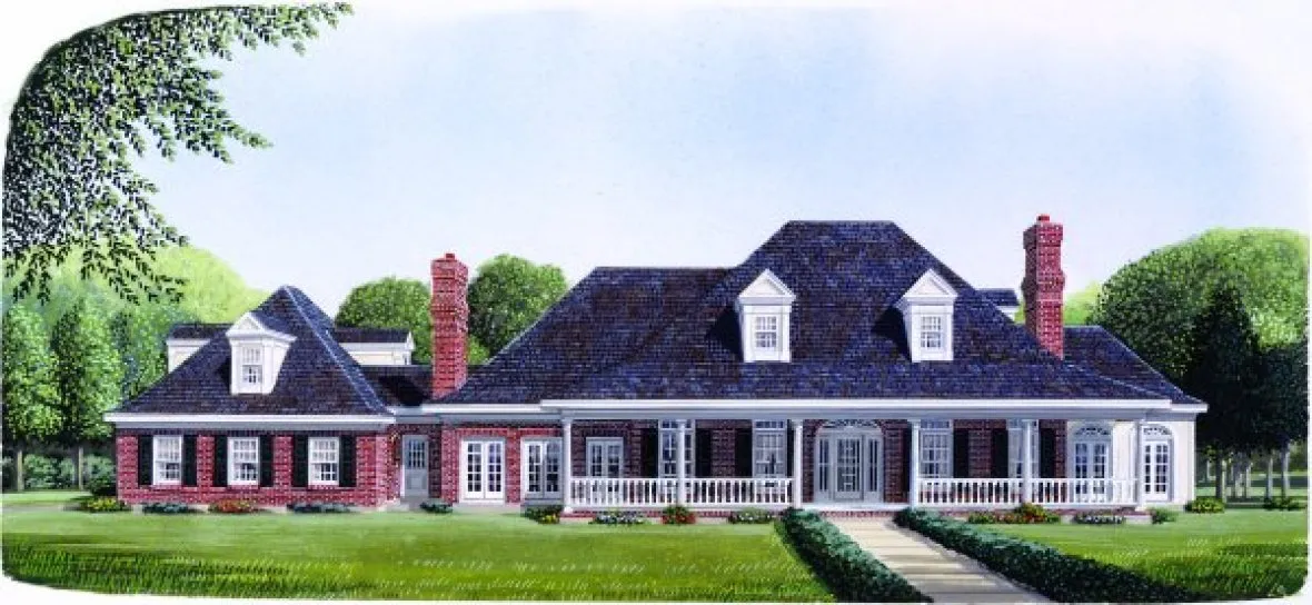 Full Rendering for House Plan #476020