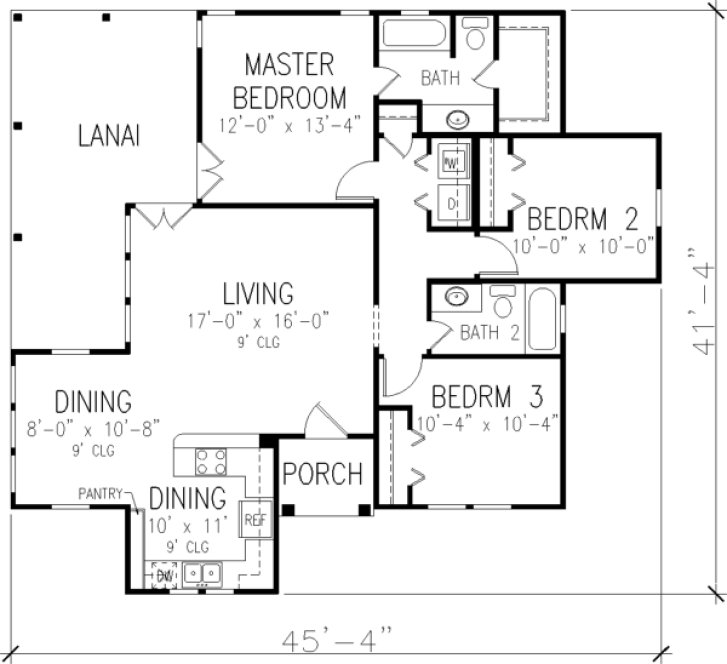 Main Floor Plan for House Plan #479020