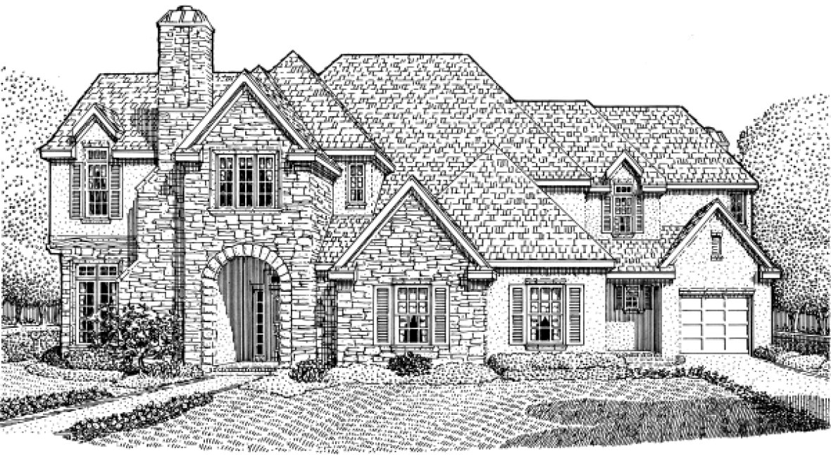 Full Rendering for House Plan #475120