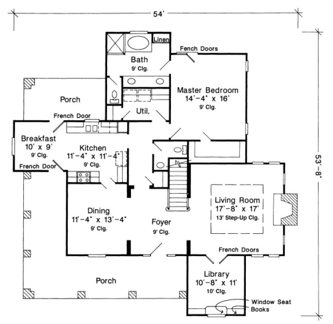 Main Floor Plan for House Plan #478620