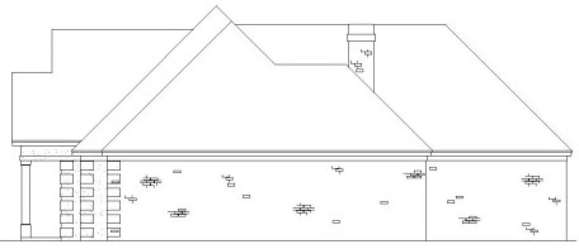 Right Elevation for House Plan #403181