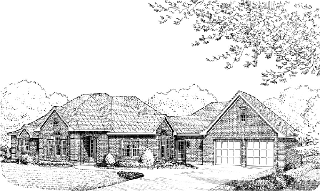 Full Rendering for House Plan #474720