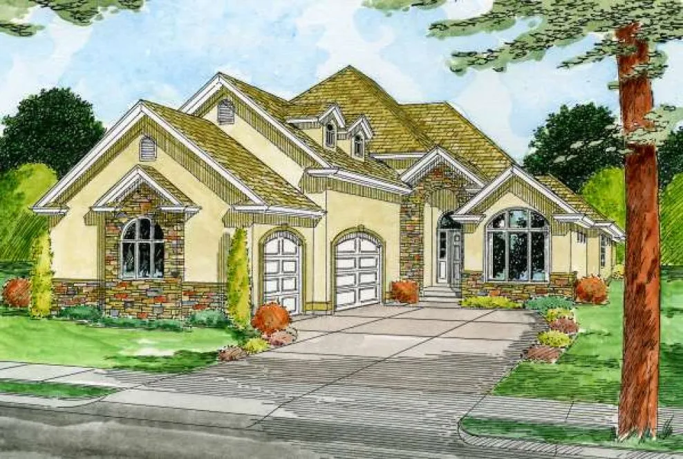 Full Rendering for House Plan #195008