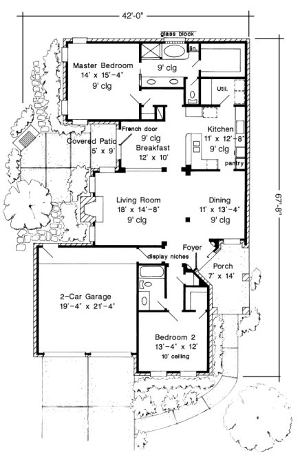 Main Floor Plan for House Plan #473030