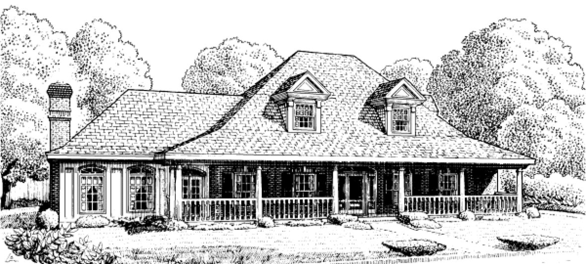 Full Rendering for House Plan #478030