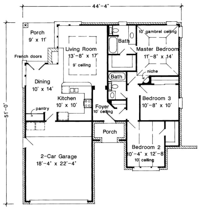 Main Floor Plan for House Plan #473230