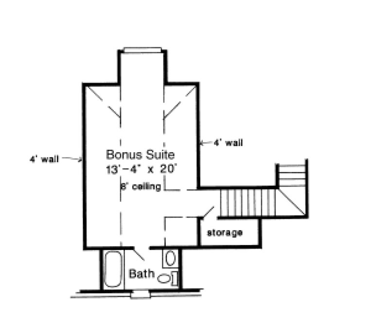 Attic Plan for House Plan #471630