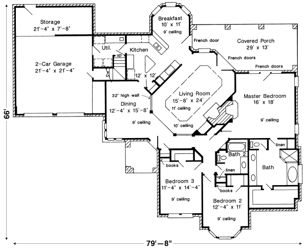 Main Floor Plan for House Plan #471630