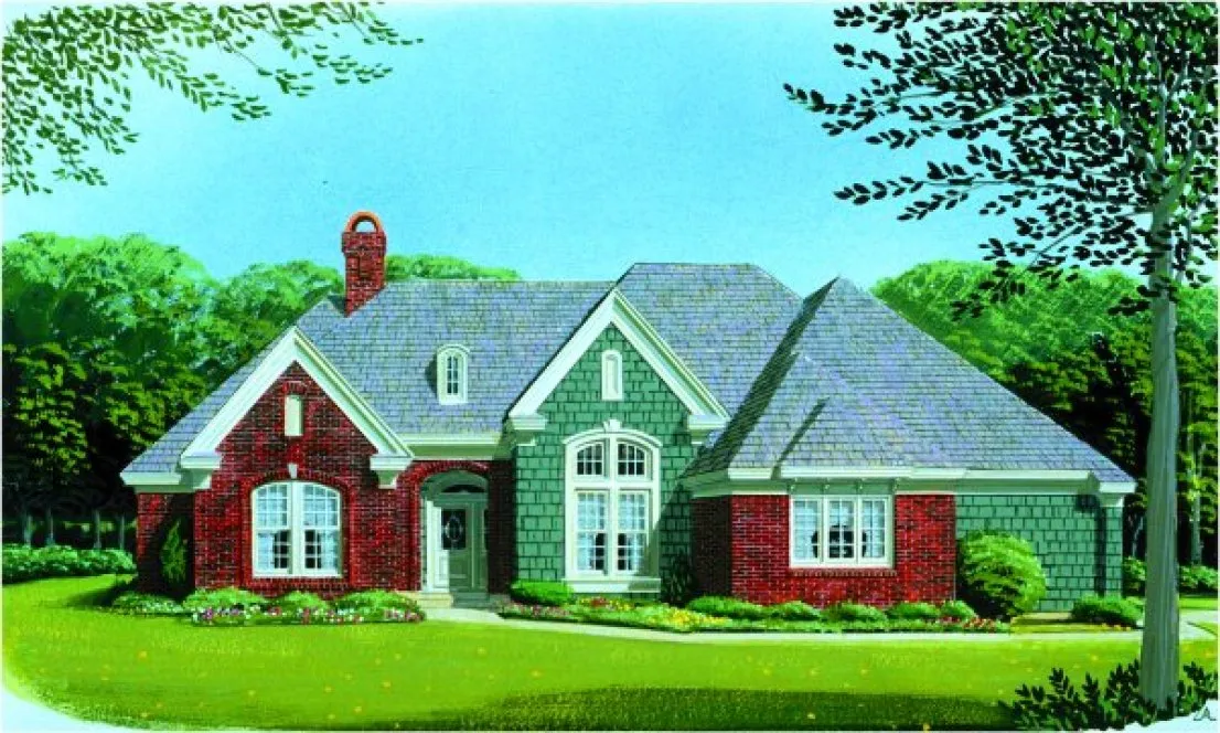Full Rendering for House Plan #473630