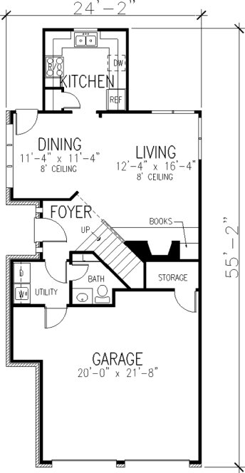 Main Floor Plan for House Plan #478730