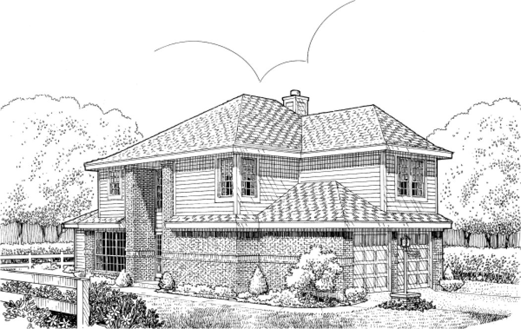 Full Rendering for House Plan #478730