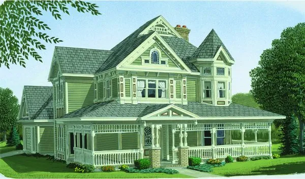 Full Rendering for House Plan #478340