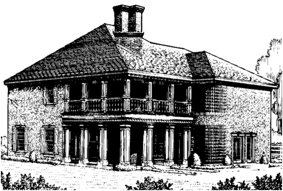 Rear Elevation for House Plan #470180