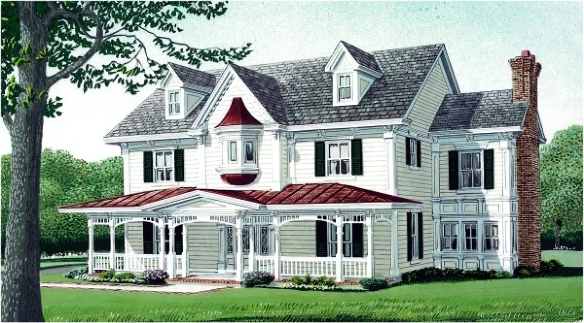 Full Rendering for House Plan #471480