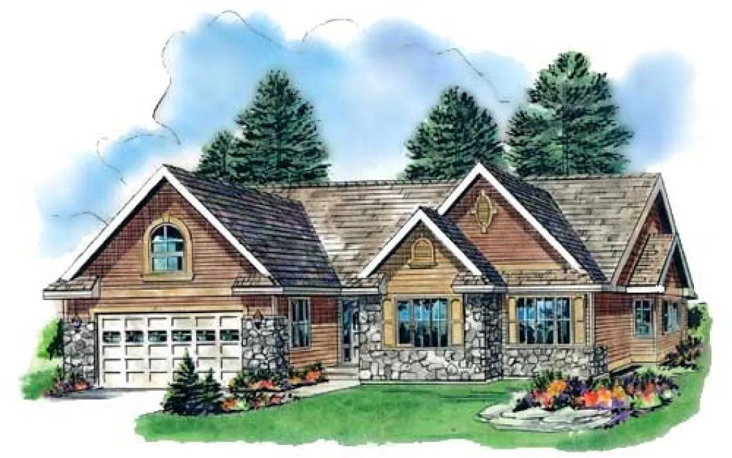 Full Rendering for House Plan #134444