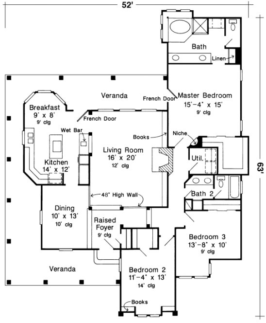 Main Floor Plan for House Plan #473980