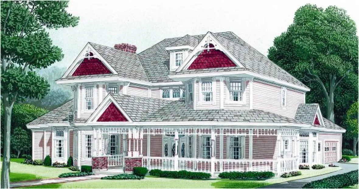 Full Rendering for House Plan #474590