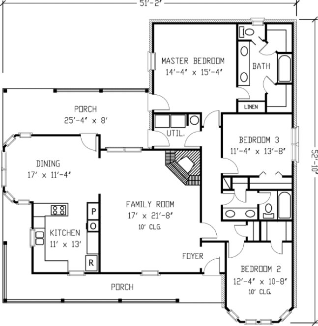 Main Floor Plan for House Plan #472771