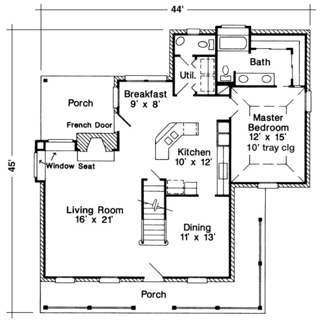 Main Floor Plan for House Plan #473871