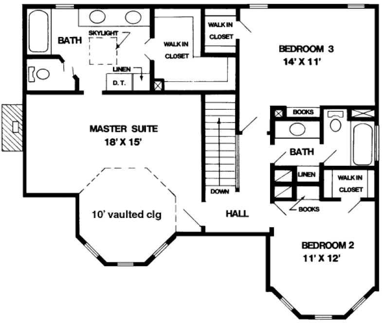 Second Floor Plan for House Plan #476602