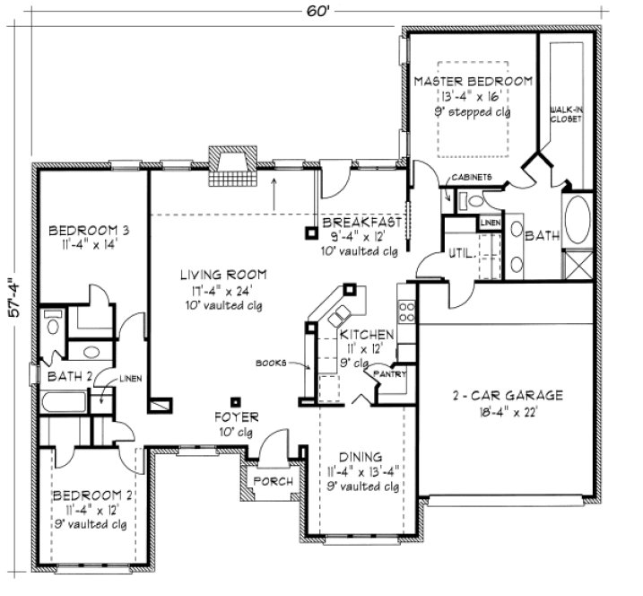Main Floor Plan for House Plan #476802