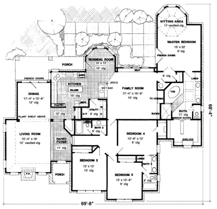 Main Floor Plan for House Plan #475882