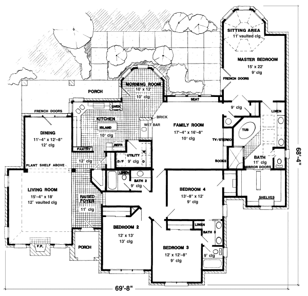 Main Floor Plan for House Plan #475882
